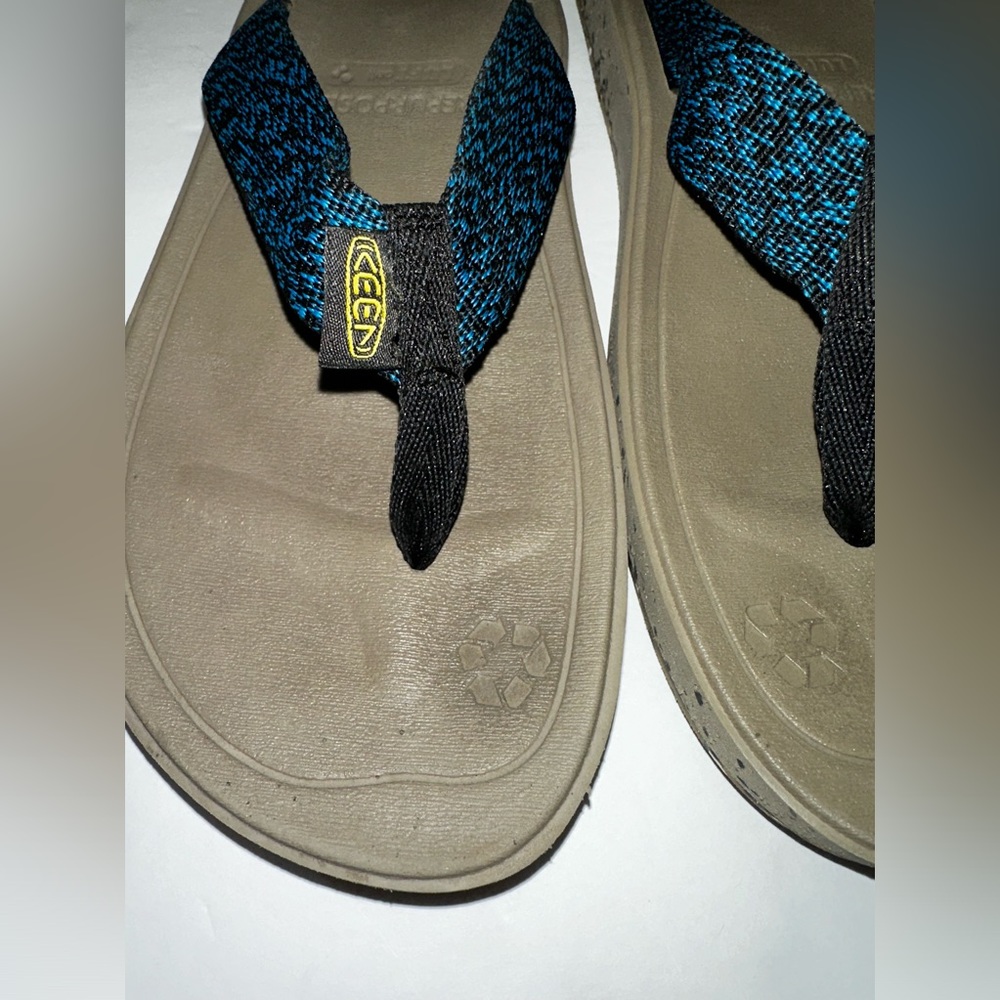 Keen “Harvest” Flip Flops Recycled Material Luft Cell Sandals Men’s Size 11 - Picture 3 of 10